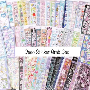 30 sheets Kawaii Deco Sticker Sheet Grab Bag