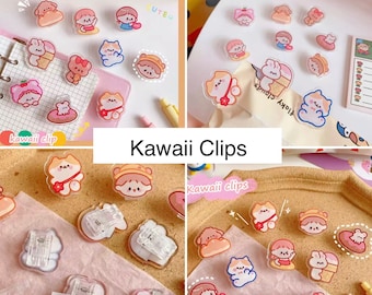 Kawaii Paper Clip Decorative Bookmark Binder Clips Memo Clip School Office Stationery