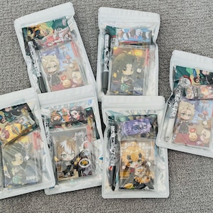 Bolsa sorpresa con cuaderno de dibujos animados kawaii
