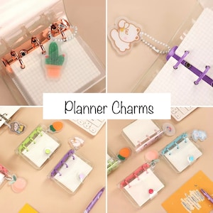 Cute Mini Binder Planner Charms