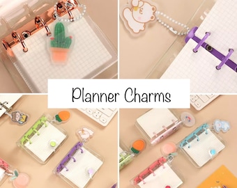 Cute Mini Binder Planner Charms