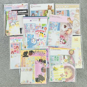 Amigo por correspondencia, juego de cartas, muestra de hojas de notas