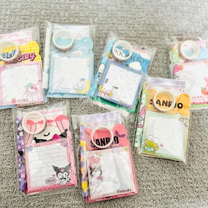 Cartoon Notebook Sticker Label Sampler Pack