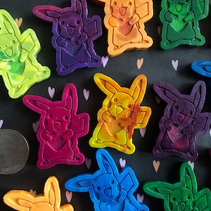 Colorful Pikachu Crayons