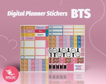 Seventeen Kpop Planner Stickers Carat Printable Planning Etsy