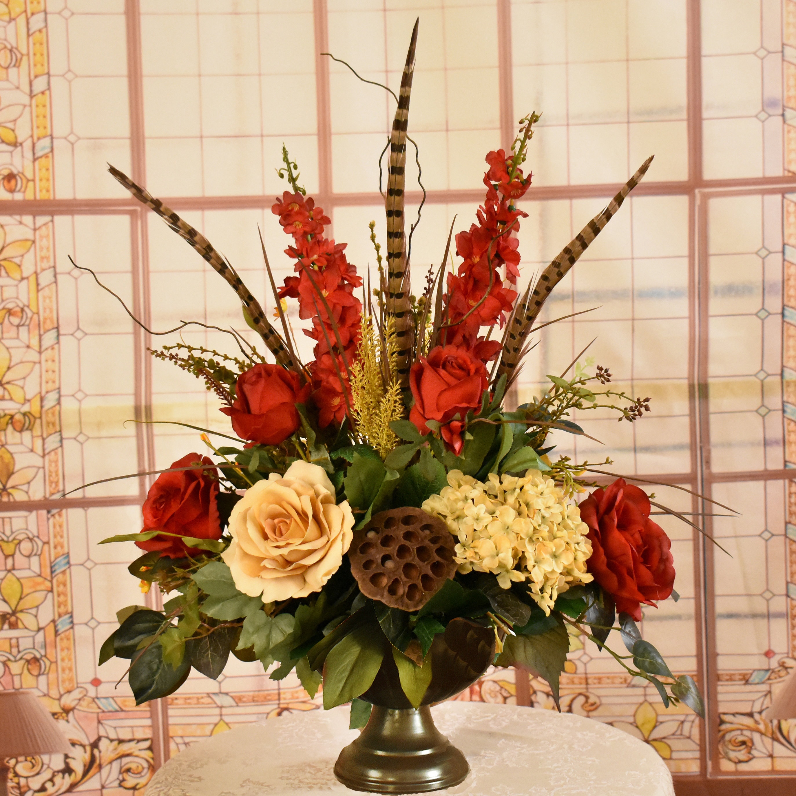 Silk flower arranging discount