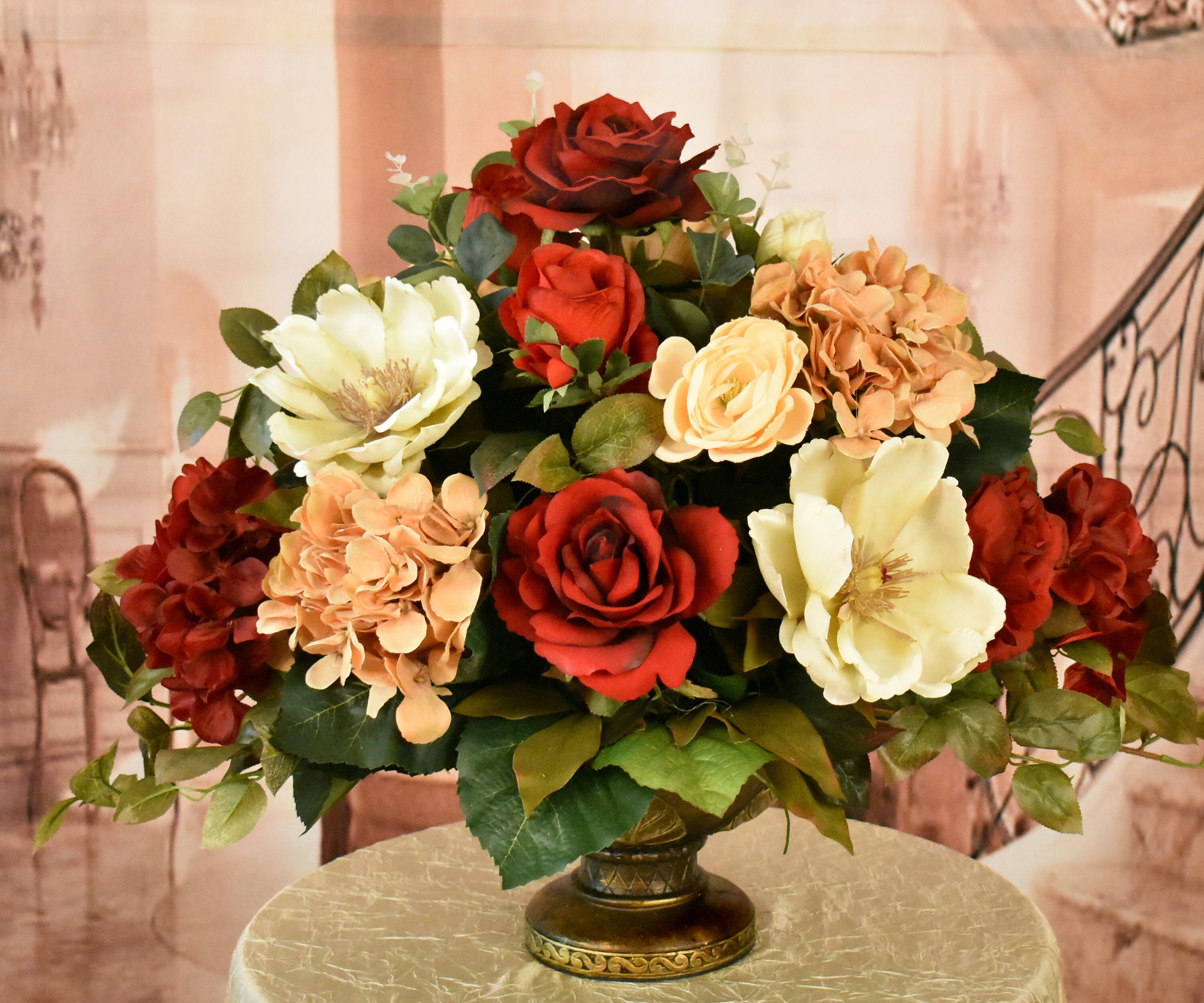 Large Artificial Flower Arrangement Etsy UK