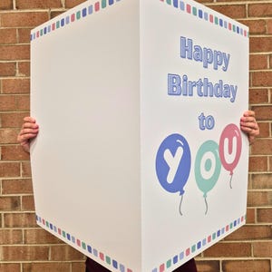 Giant &quot;Happy Birthday to You&quot; Card: Oversized Birthday Surprise
