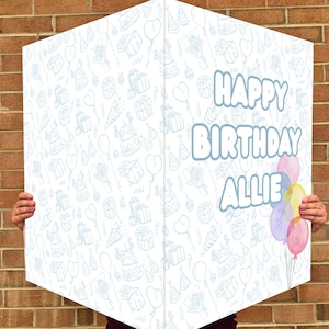 Personalized Jumbo Birthday Card: 33.5&quot; Celebration Sign