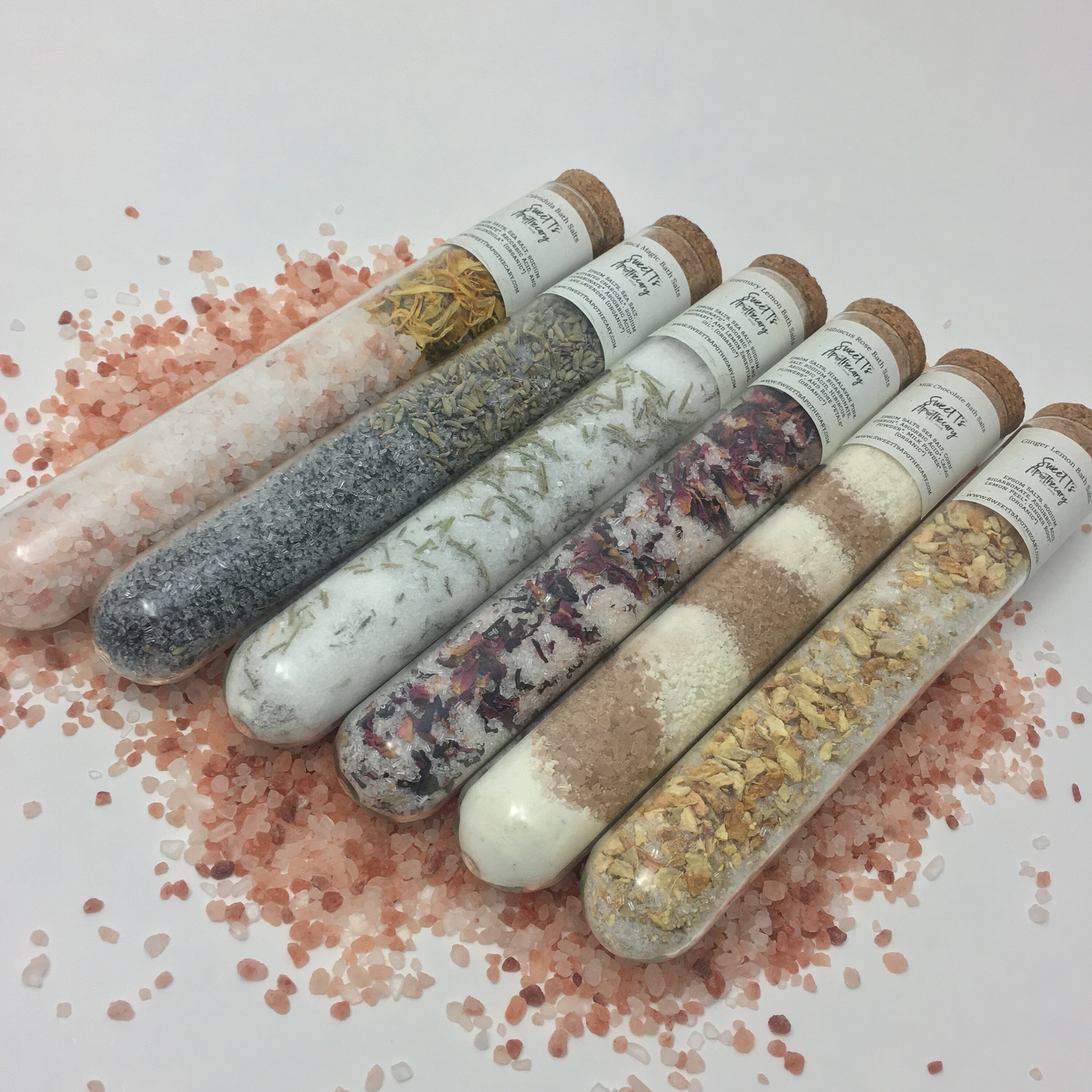 Bath Salt Test Tubes 100 Natural Handcrafted Salt Soaks Etsy