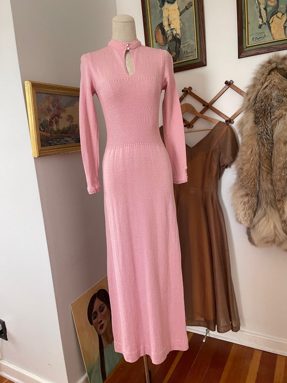 60’s Keyhole Knit Dress - image 2