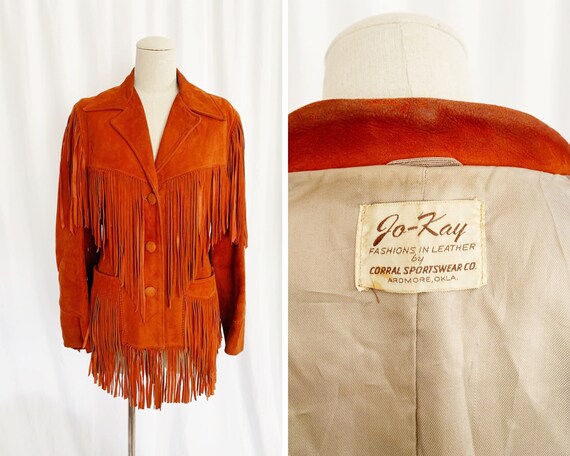 1950s S/M Jo-Kay Suede Fringe Jacket