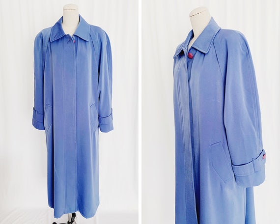 1980s L/XL Lilac London Fog Trench Coat