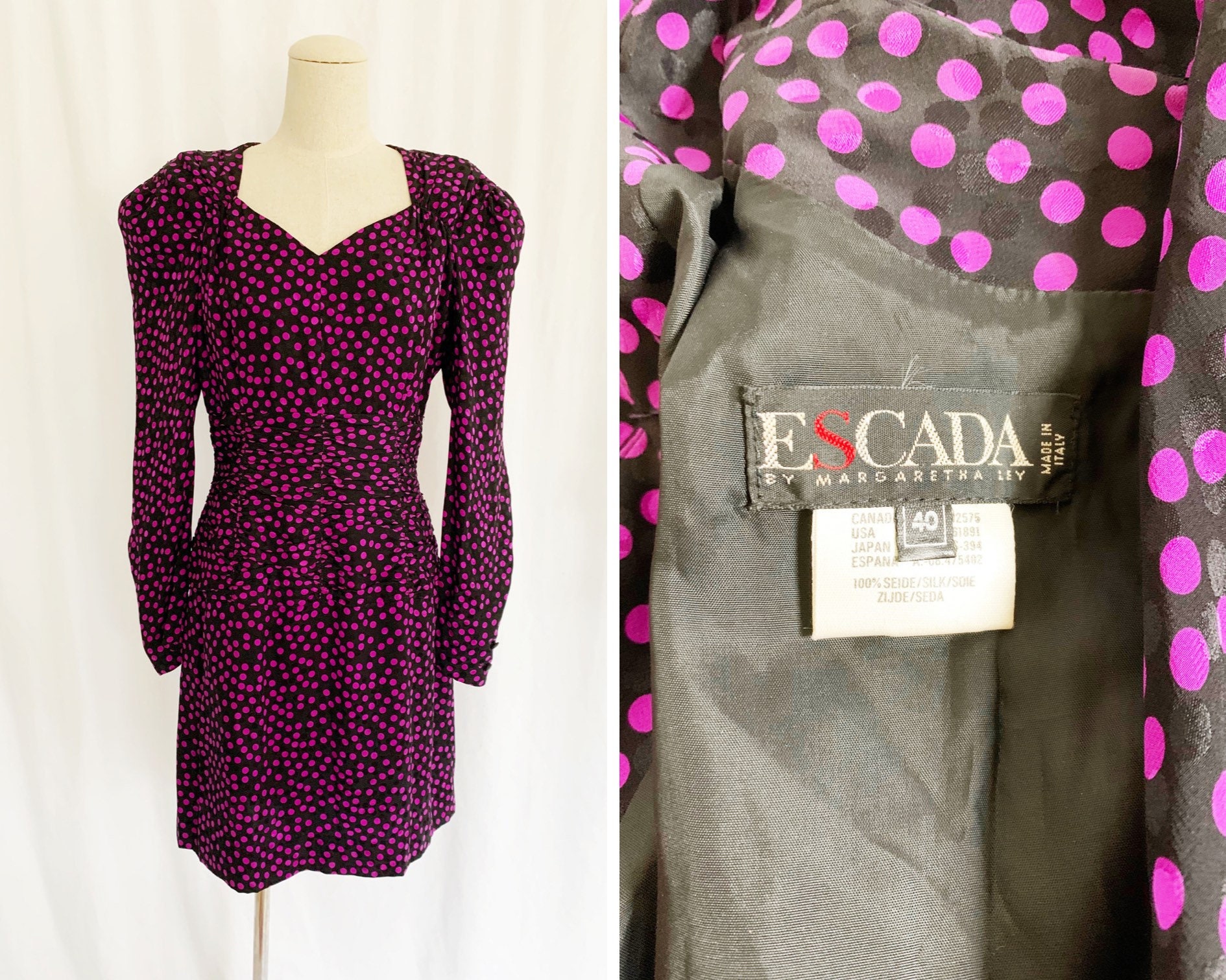 Escada Polka Dots Etsy