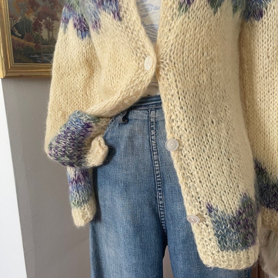 Vintage 70s Italian Mohair Cardigan - image 3