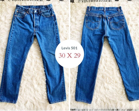 30 x 29 80s Levis 501 Denim Jeans with 