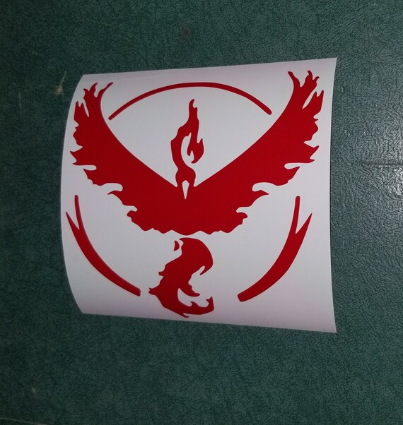 Team Valor Pokemon Go Decal Etsy