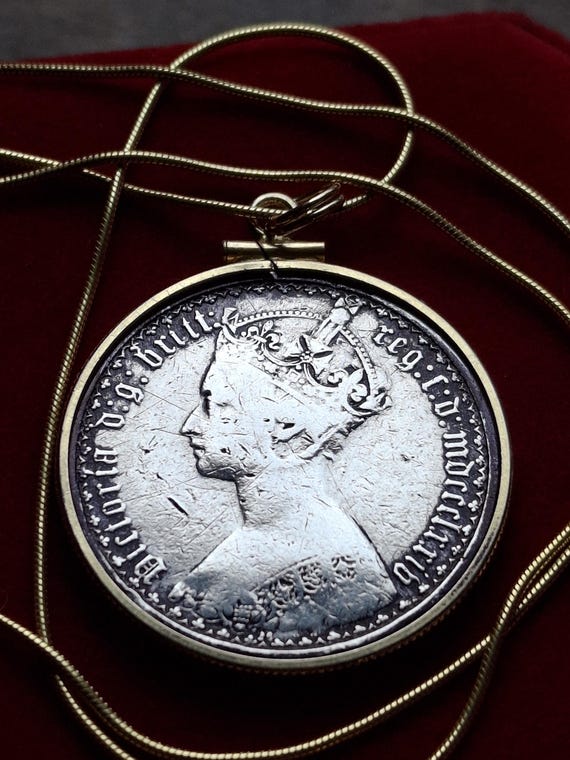 イギリス1874 ゴチック フローリン ビクトリア女王 銀貨 【公式通販】