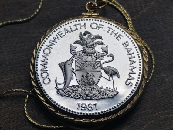 1981 Bahamas silver Piedfort flag independent Bah… - image 8