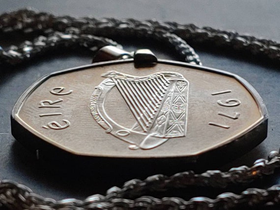 Scarce Mint 1971 Irish coin charm pendant high-gr… - image 5