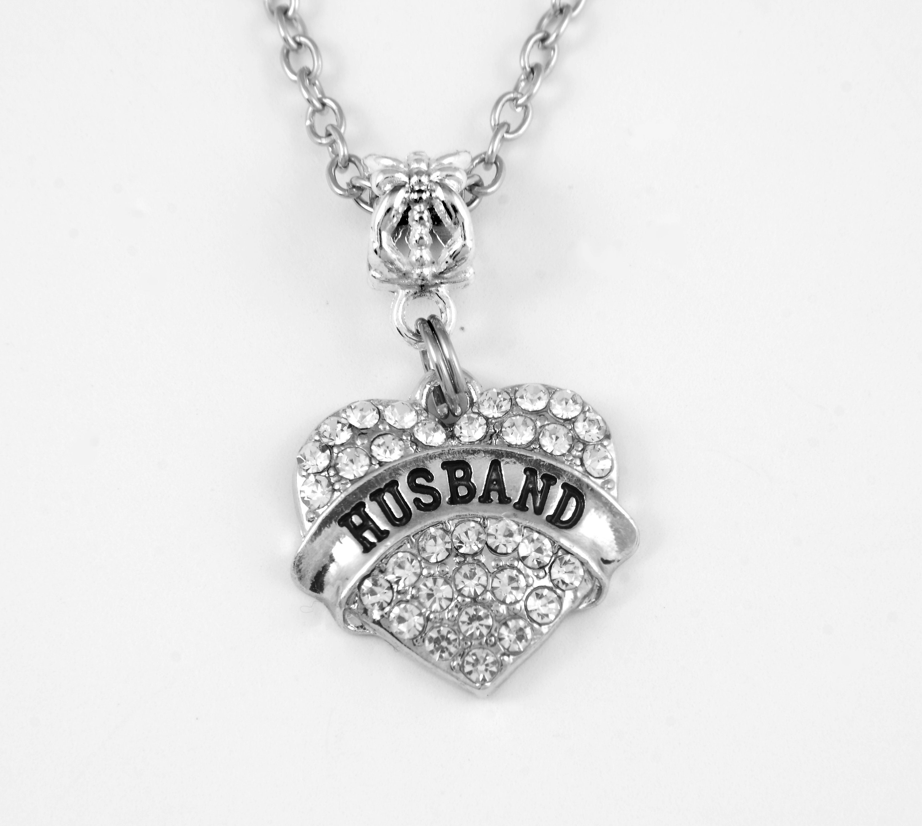 Husband necklace Husband chain Husband gift Husband present Etsy