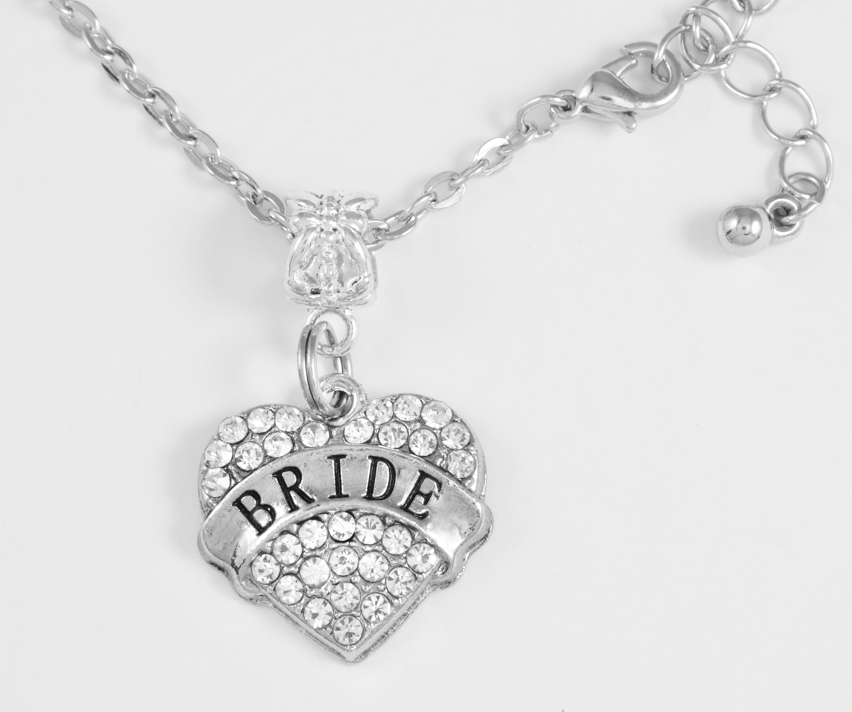 Bride necklace Bridal gift wedding party gift Bride gift bride Etsy