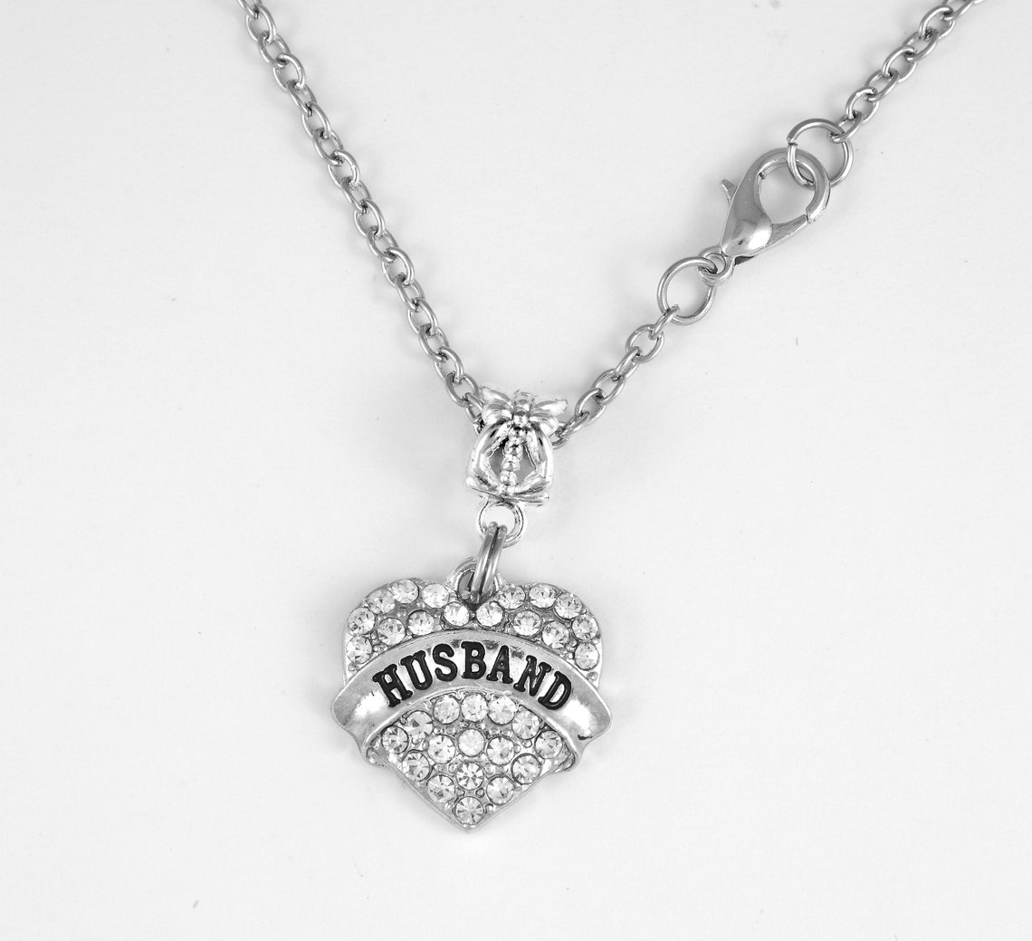 Husband necklace Husband chain Husband gift Husband present Etsy