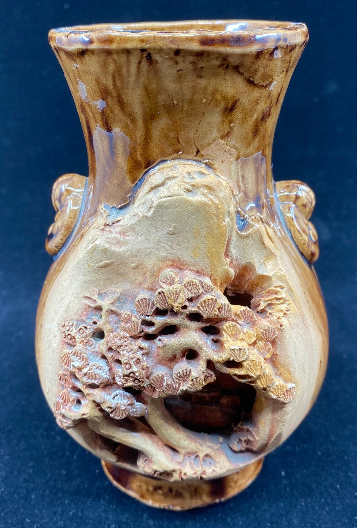 Japanese Banko Ware Vase Etsy