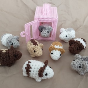 Tiny Hamsters, Crochet Hamsters, Toys, Stuffed Animals, Plushies, Amigurumi