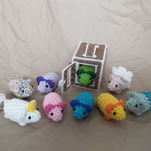 Fantasy Tiny Hamsters, Crochet Hamsters, Toys, Stuffed Animals, Plushies, Amigurumi