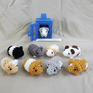Tiny Hamsters, Crochet Hamsters, Toys, Stuffed Animals, Plushies, Amigurumi