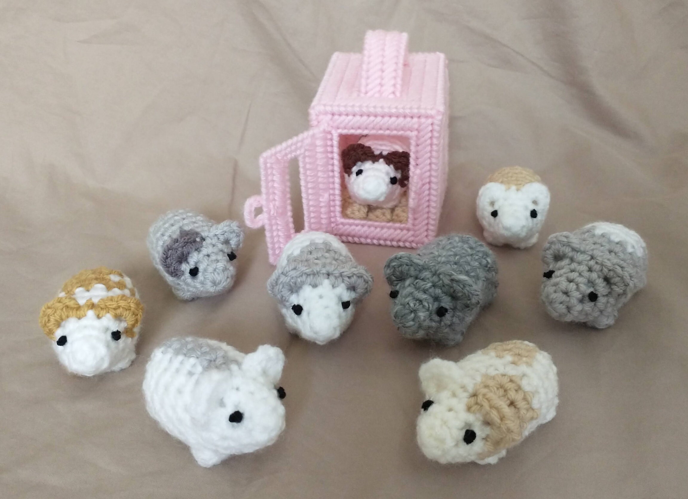 Tiny Hamsters Crochet Hamsters Toys Stuffed Animals Etsy