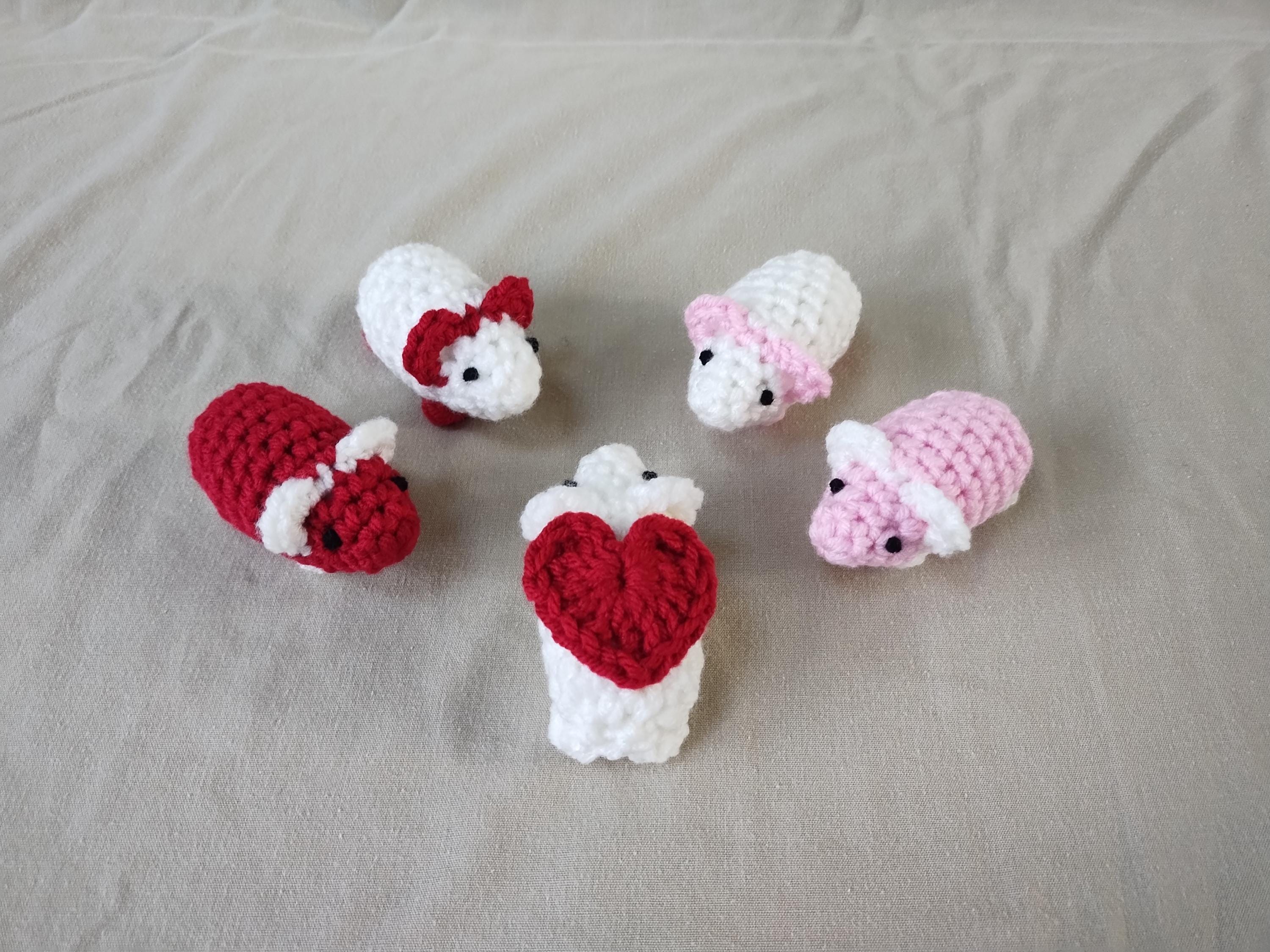 Valentine's Day Crochet Hamsters