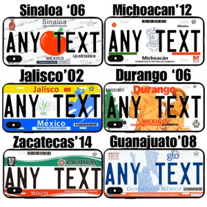 Custom Mexico License Plate phone cases & more