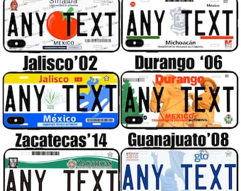 Custom Mexico License Plate phone cases & more