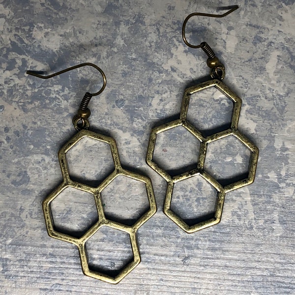 Antique Bronze Earrings Etsy