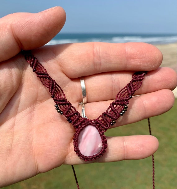 Etsy clearance macrame necklace