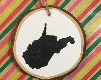 West Virginia Christmas Ornament