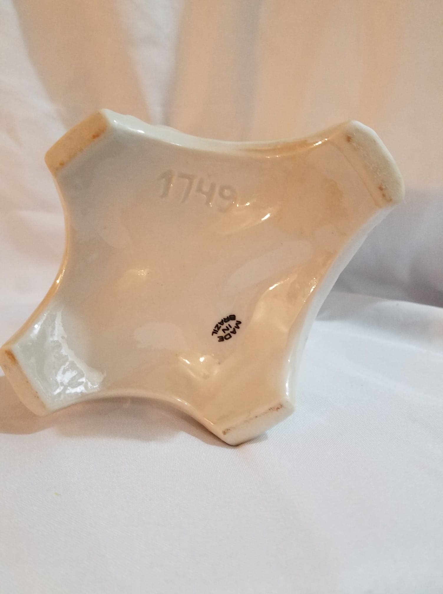 Vintage Made in Brazil Floral Vase Lusterware 1749 Etsy