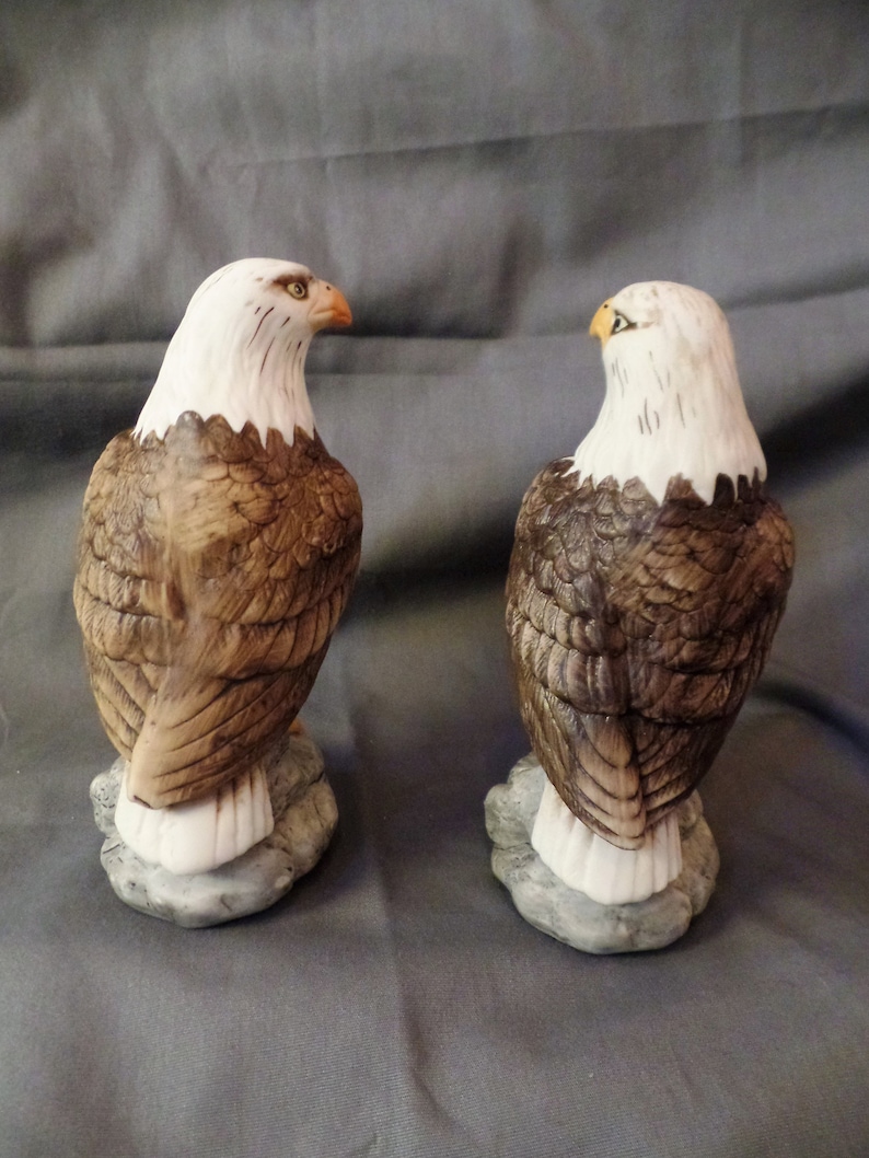 Set of Vintage UCGC Taiwan Ceramic Eagle Figurines in Etsy