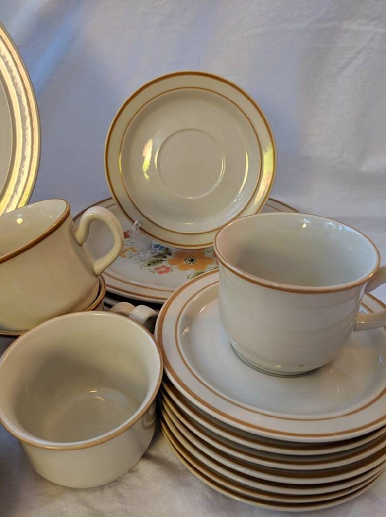 Sweet Flowers Collections 305 Stoneware Dinnerware 12 Place Etsy