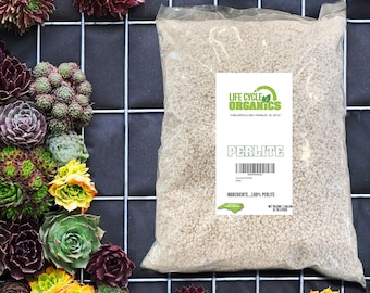 Medium Perlite: Soil Amendment for Drainage & Aeration (1 Gallon)