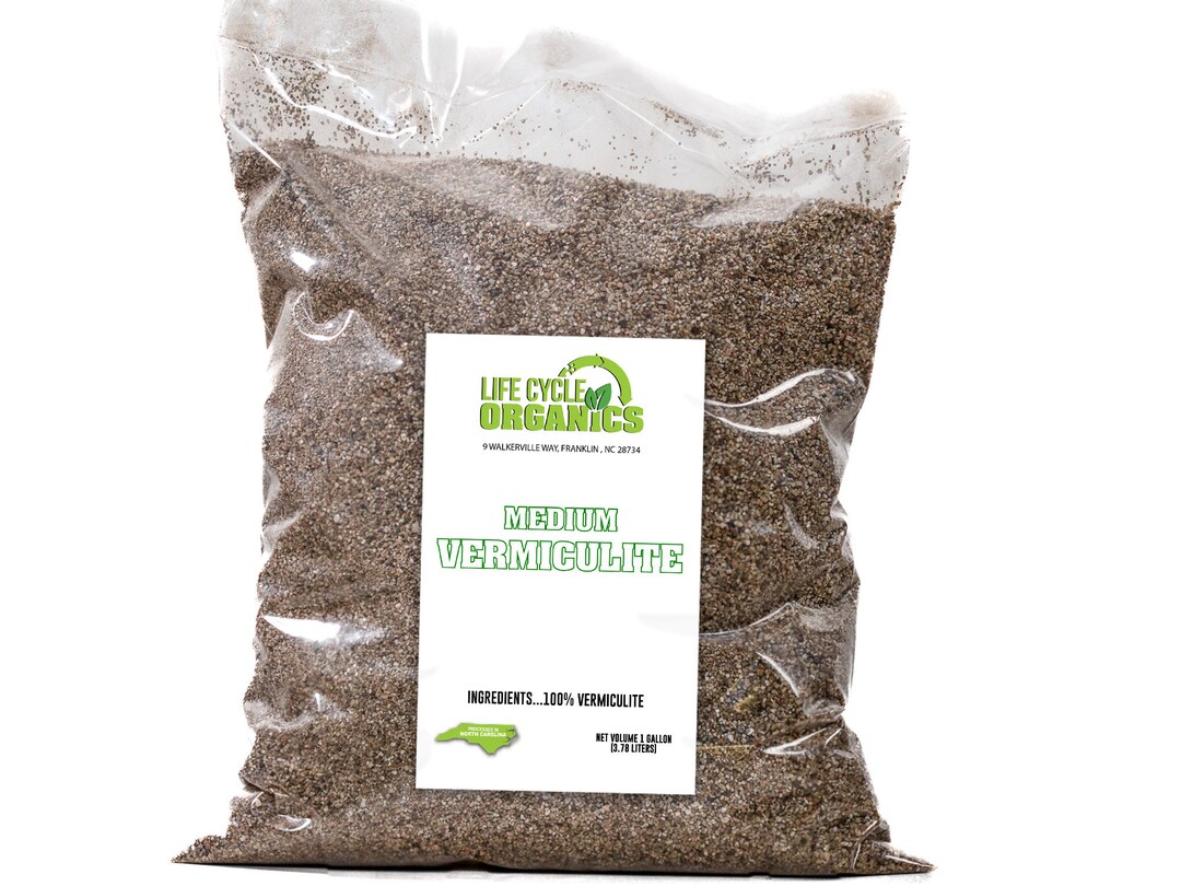 Vermiculite Medium Screen All Natural 1 Gallon Etsy