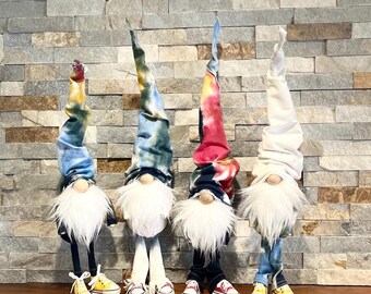 Denim Gnomes wearing Sneakers!