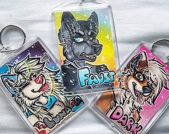 Custom Fursona Keychain