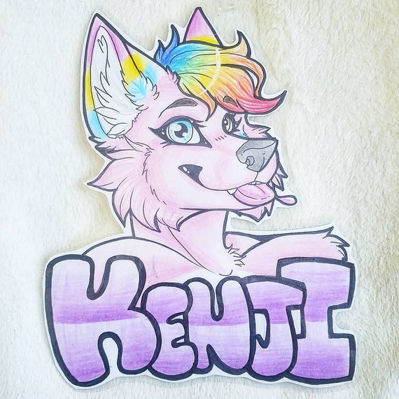 pics Fursona Badge etsy