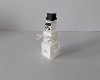 3D Printed Tiny Bot: Snowman