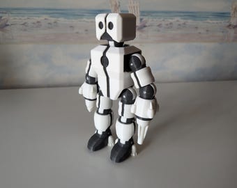 Robot mejorado: pequeño robot articulado impreso en 3D