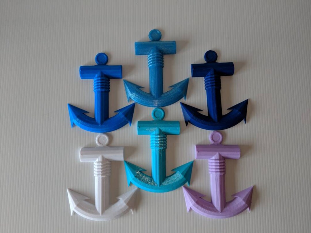 3D Printed Anchor Wall Decoration - Etsy
