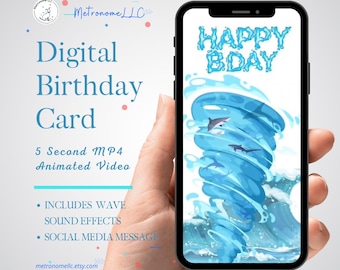 Digital Birthday Card | Happy Birthday Card | Virtual Greeting Cards | Musical Animated Birthday Card | DIY Social Media Message App eCard